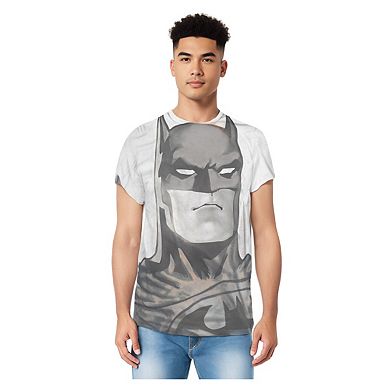 Batman Bw Bat Head Sleeve T-shirt