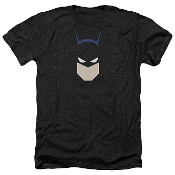 Batman Bat Head Adult Heather T-shirt