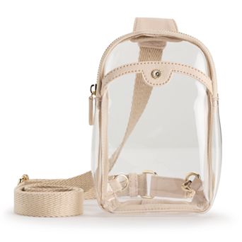 LC Lauren Conrad May Transparent Sling Crossbody Bag