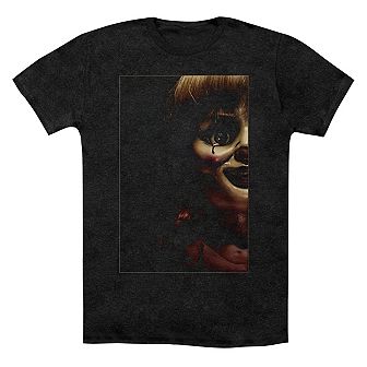 Annabelle Doll Tear Adult Heather T-shirt