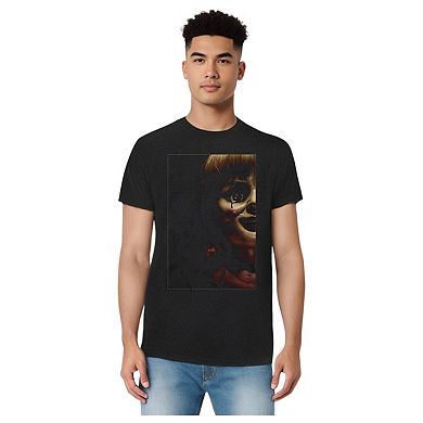 Annabelle Doll Tear Adult Heather T-shirt