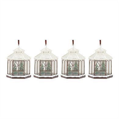 Winter Gazebo Ornament (set Of 4)