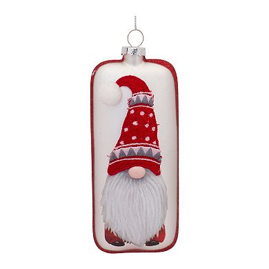 Glass Snowflake Gnome Tree Ornament (set Of 12)