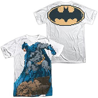 Batman Batbit Short Sleeve Adult Poly Crew T-shirt