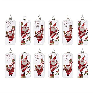 Whimsical Santa Ornament (set Of 12)