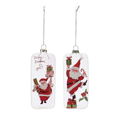 Whimsical Santa Ornament (set Of 12)