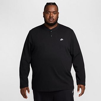 Men's Nike Club Fleece Long Sleeve Henley