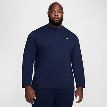 Men's Nike Club Fleece Long Sleeve Henley