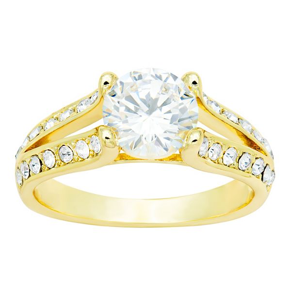 Cubic Zirconia Kohls Fine Jewelry Rings City Luxe Gold Tone Cubic