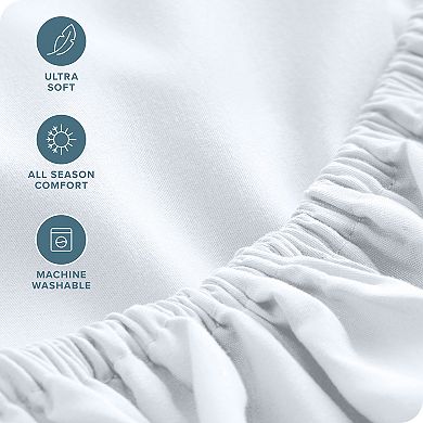 Bare Home Ultra Soft Dual Pocket Fitted Sheet