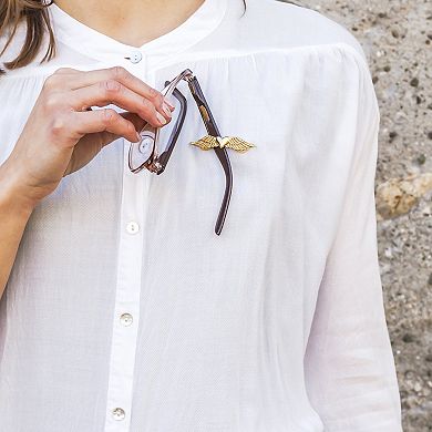 Winged Heart Magnetic Eyeglass Holder Brooch