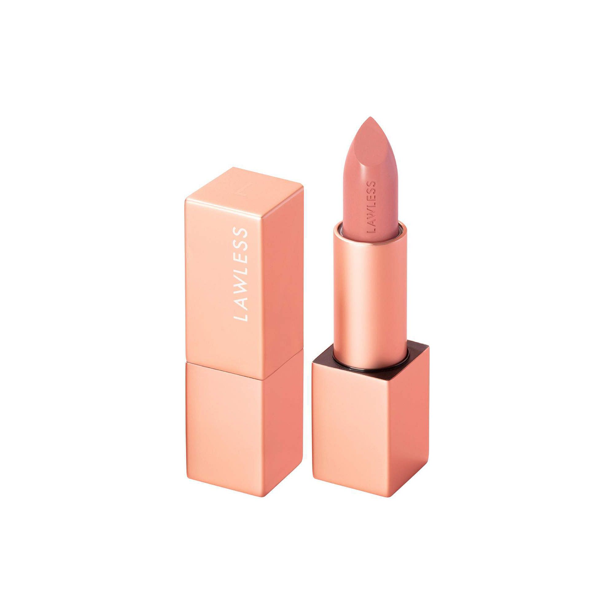 LAWLESS Forget the Filler Lip-Plumping Line-Smoothing Satin Cream Lipstick,