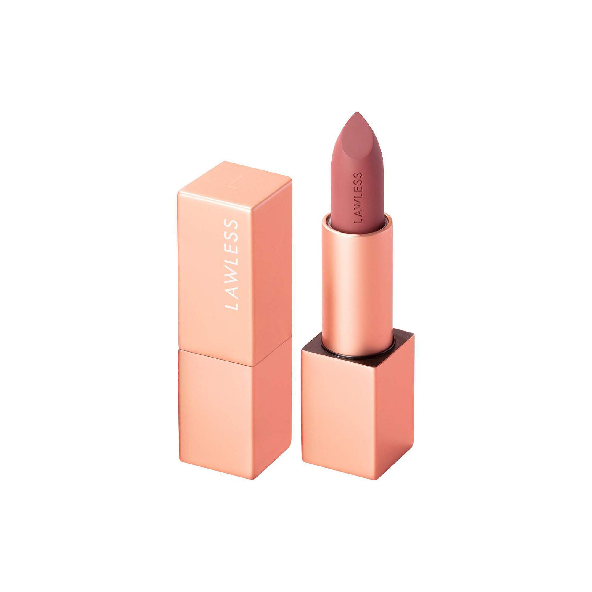 LAWLESS Forget the Filler Lip-Plumping Line-Smoothing Satin Cream Lipstick,