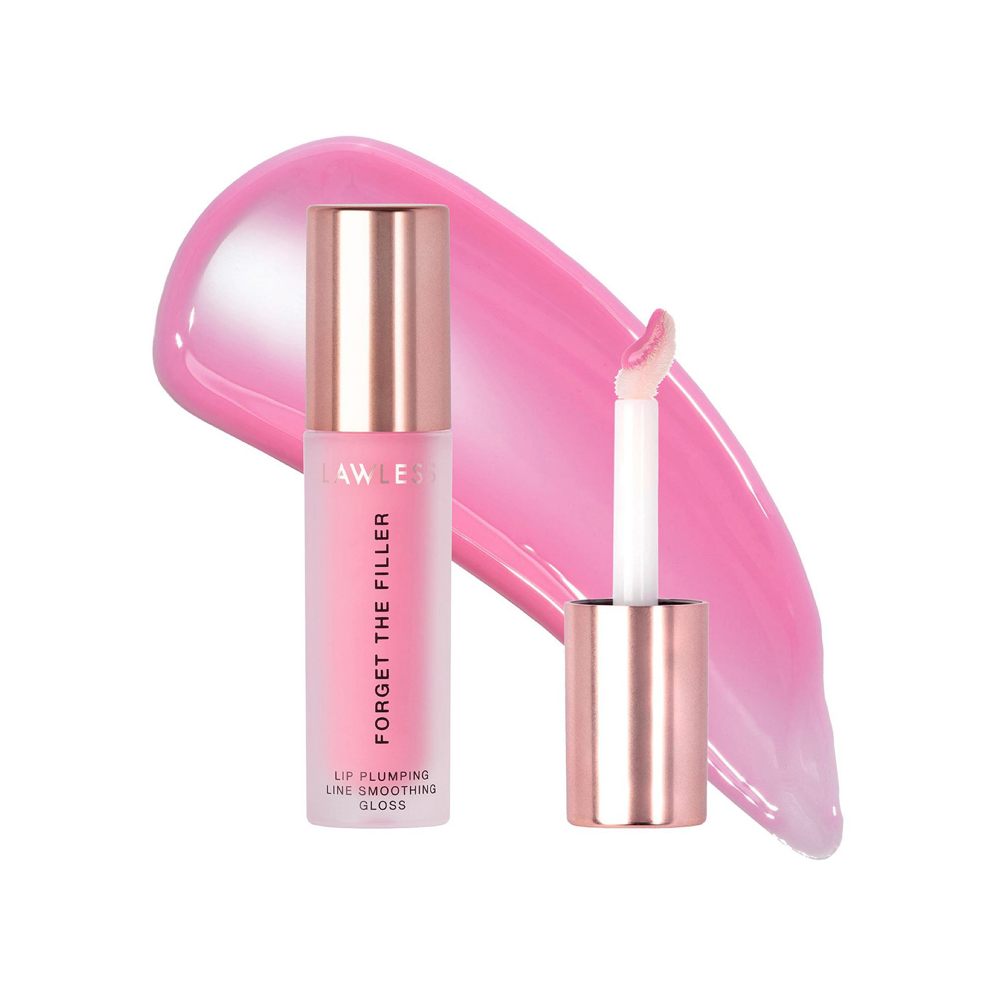 LAWLESS Forget The Filler Lip Plumper Line Smoothing Gloss, Size: .11 Oz, D