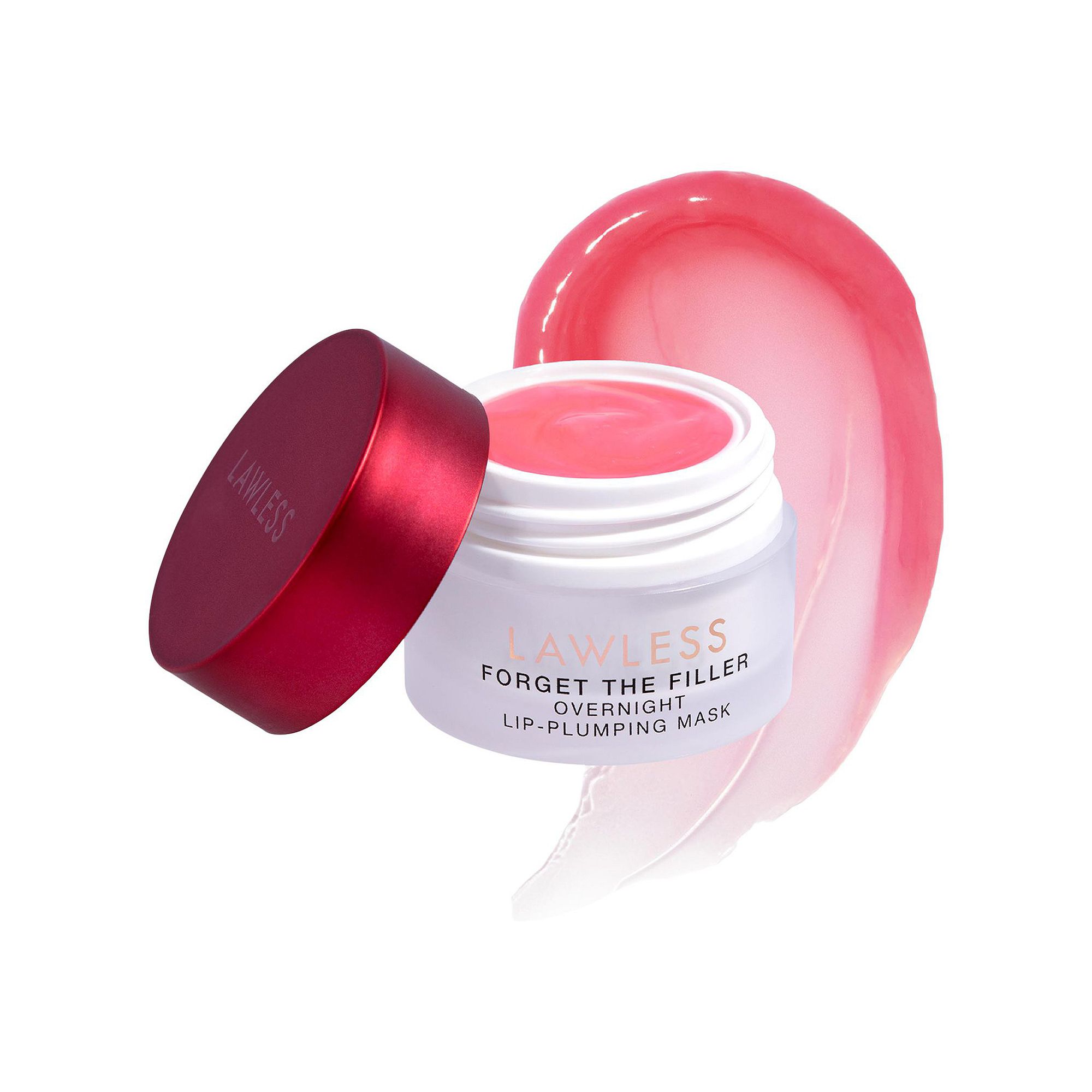 LAWLESS Forget The Filler Overnight Lip Plumping Mask, Size: .28 Oz, Cherry
