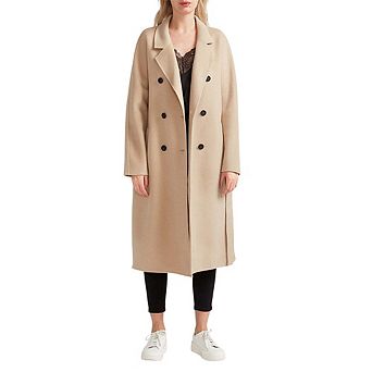 Boss Girl Double Breasted Lined Wool Coat