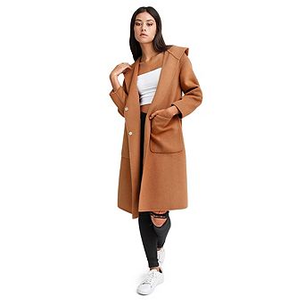 Walk This Way Wool Blend Oversized Coat