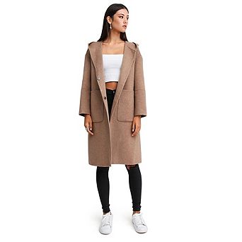 Walk This Way Wool Blend Oversized Coat