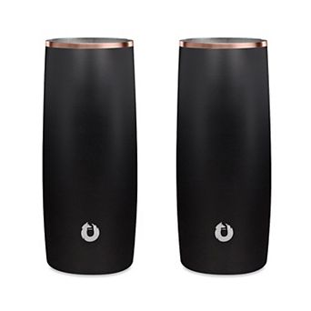 Premium Insulated Stainless Steel Highball Cocktail Glass, Set Of 2