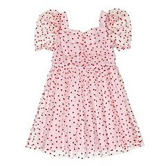  CM-Kid Little Girls Clothes Outfits Heart Print Shirt