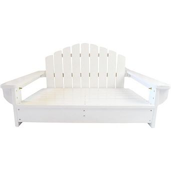 Midlee Dog White Adirondack Chair Bed (large)