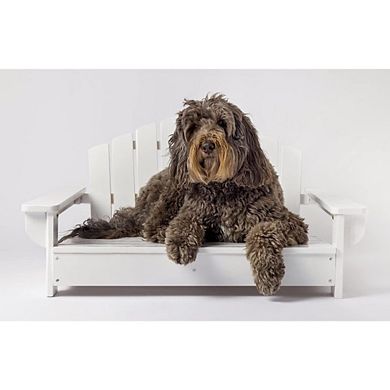 Midlee Dog White Adirondack Chair Bed (large)