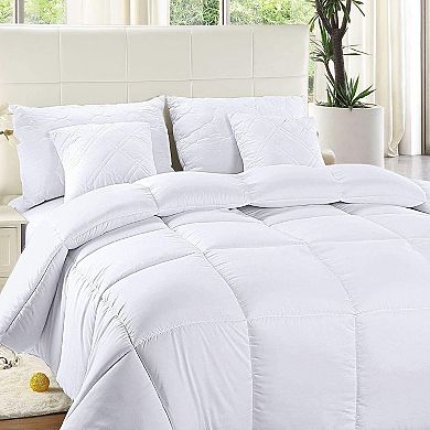 Luxclub All-season Comforter Duvet Insert - Quilted Down Alternative Bedding With Corner Tabs