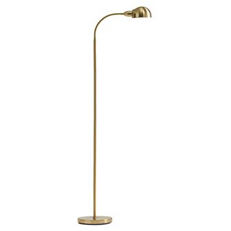 Brightech Regent 68" Adjustable Gooseneck Gold LED Floor Lamp for Reading