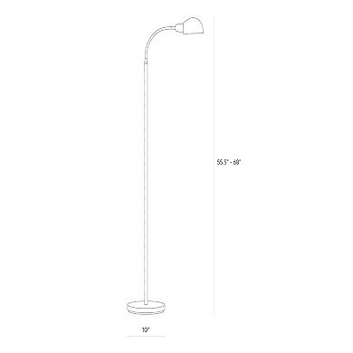 Brightech Regent 68" Gooseneck Pharmacy Reading Led Floor Lamp