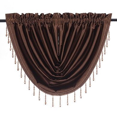 Kate Aurora Lux Living Complete 9 Piece Semi Sheer Rod Pocket Window Curtain and Valance Set