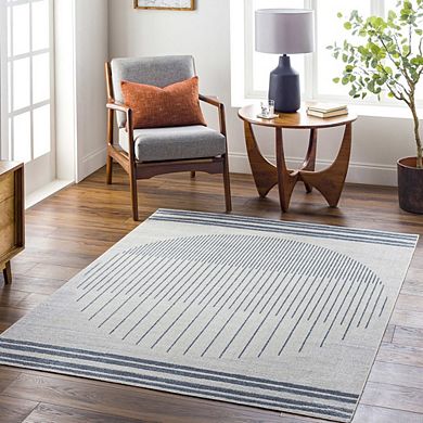 Elk Falls Modern Washable Area Rug