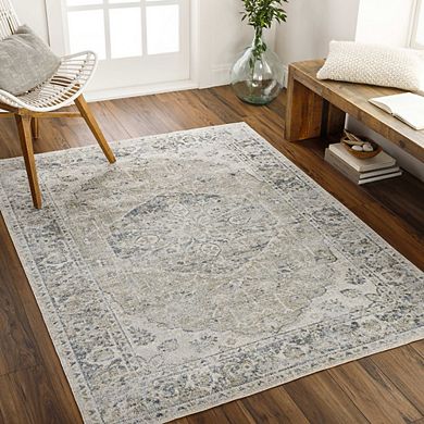 Edmonson Traditional Washable Area Rug