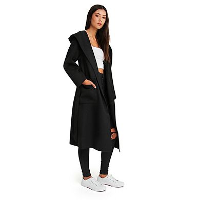 Runaway Wool Blend Robe Coat