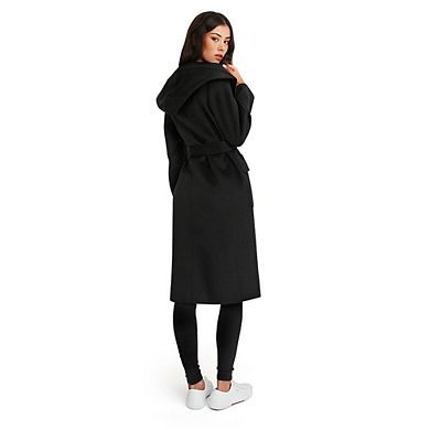 Runaway Wool Blend Robe Coat