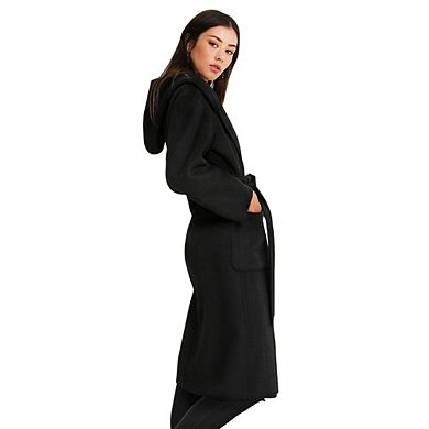 Runaway Wool Blend Robe Coat