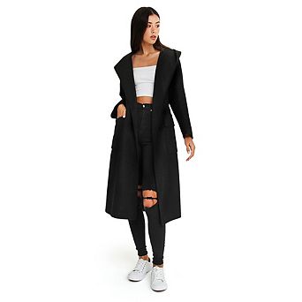 Runaway Wool Blend Robe Coat