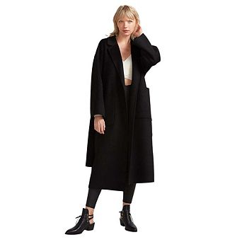 Wide Awake Split Hem Overcoat