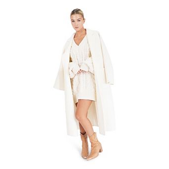 Wide Awake Split Hem Overcoat