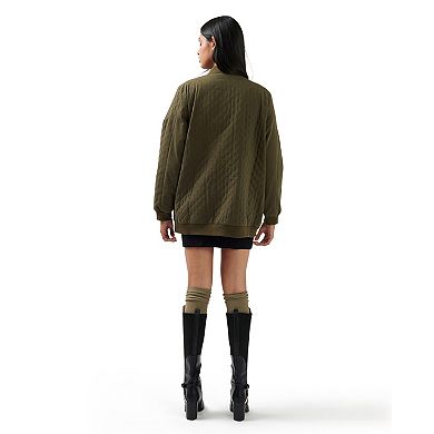 Over It Quilted Bomber