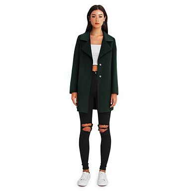 Ex Boyfriend Wool Blend Oversized Jacket