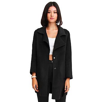 Ex Boyfriend Wool Blend Oversized Jacket