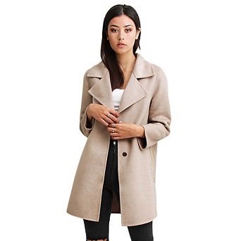 Ex Boyfriend Wool Blend Oversized Jacket