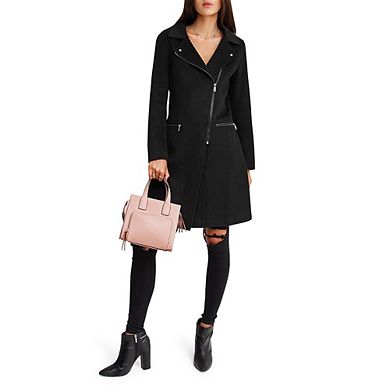 Last Chance Wool Blend Moto Coat