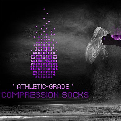 Xtf High-intensity Run+ Sports Knee-high Compression Socks - 3 Pair
