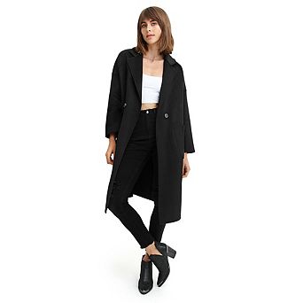 Publisher Double-Breasted Wool Blend Coat