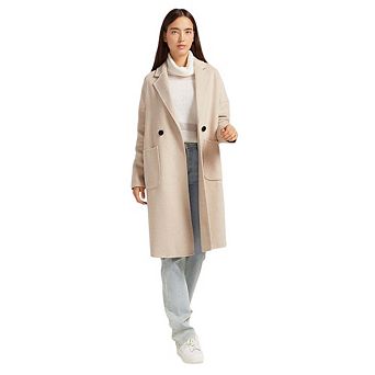 Publisher Double-Breasted Wool Blend Coat
