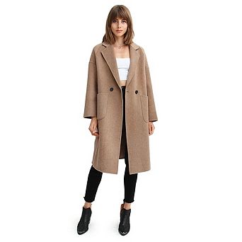 Publisher Double-Breasted Wool Blend Coat