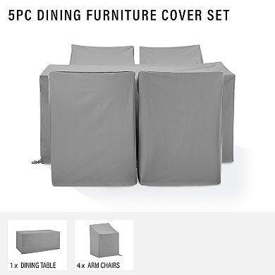 Crosley Outdoor Dining Furniture Cover 5-piece Set