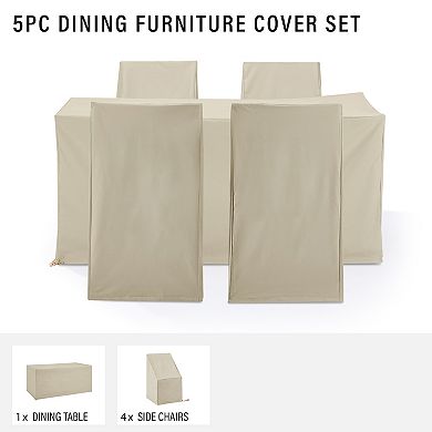 Crosley Outdoor Dining Furniture Cover 5-piece Set