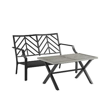 Crosley Otto Outdoor Loveseat Patio Furniture 2-piece Set